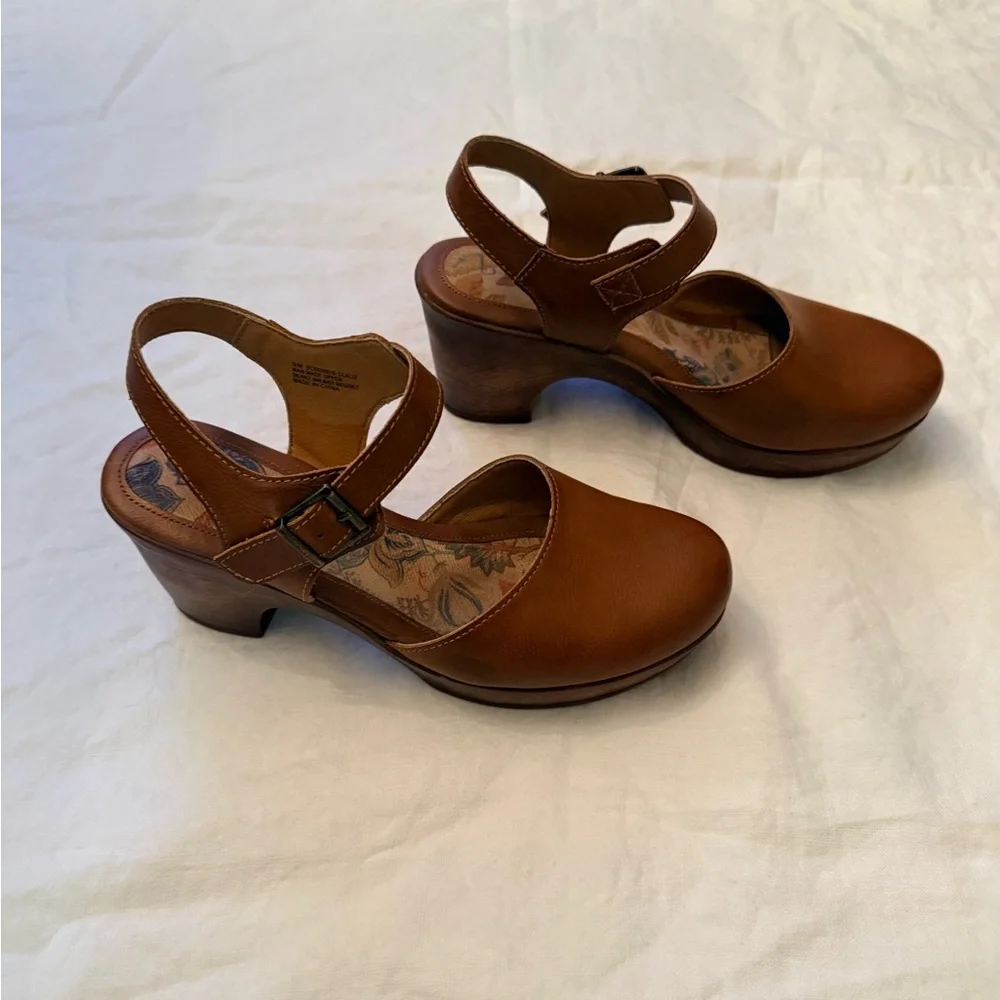 boc Tan Leather Women's Mules - Picture 2 of 6